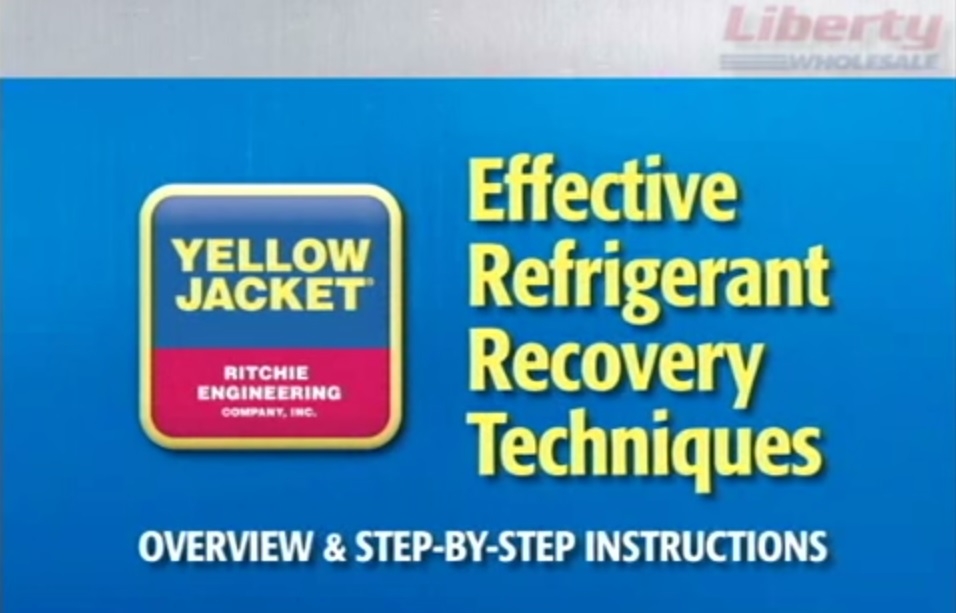 Yellow jacket - refrigerant recovery training