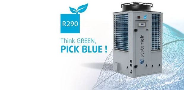 Новый чиллер и тепловой насос SYSAQUA BLUE с экологически чистым хладагентом R290