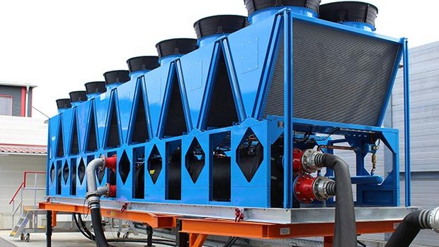 Heat recovery on air-cooled Engie chillers