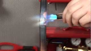 Copper pipe brazing