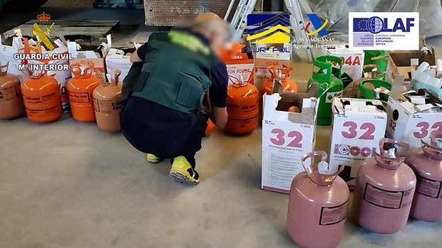 110 tonnes of refrigerant seized in gang bust