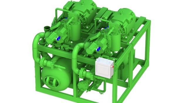 Ammonia compressor pack finds home in low-charge units