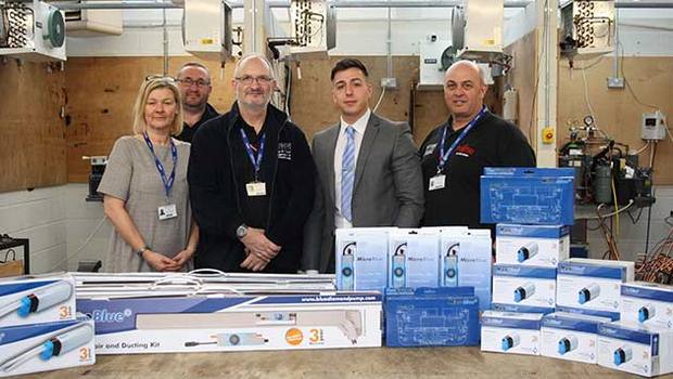 Blue Diamond donates pumps