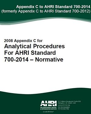 Appendix C to AHRI Standard 700-2014
