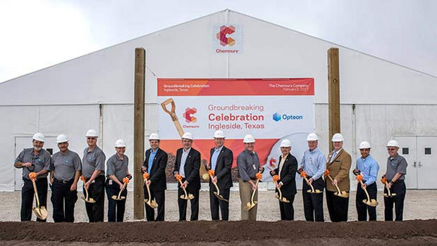 Chemours breaks ground on 1234yf facility