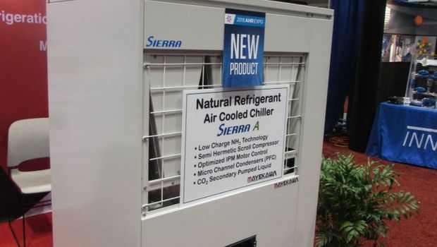 Mayekawa debuts ammonia/CO2 chiller at AHR Expo