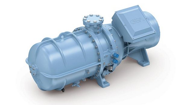 Semi-hermetic NH3 screw compressor