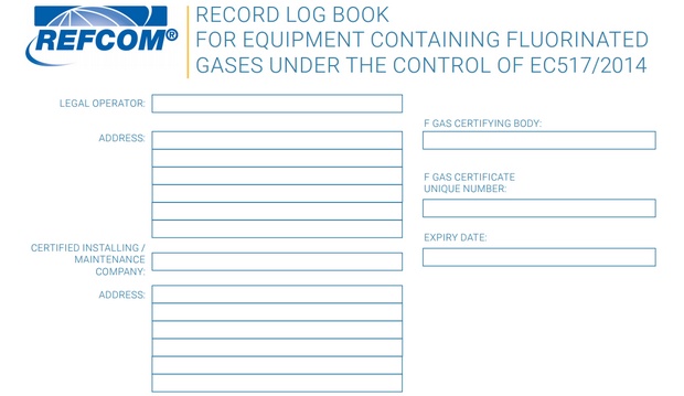 Refcom offers editable F-gas logbook