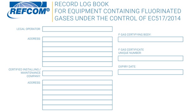 «Refcom» предлагает редактируемый журнал учёта  для F-газов